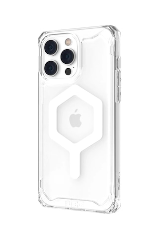 Newface Apple Uyumlu iPhone 14 Pro Kılıf Uag Plyo Magneticsafe Silikon - Şeffaf Resimdeki