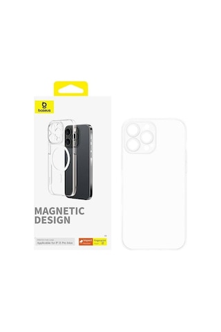 Baseus Apple Uyumlu iPhone 15 Pro Max Os-lucent Magsafe Telefon Kılıfı Şeffaf