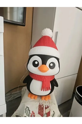 Noel Temalı Penguen Biblo 13cm