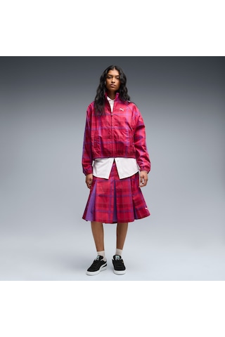 Puma T7 Tartan Kadın Kırmızı Ceket 636628-23