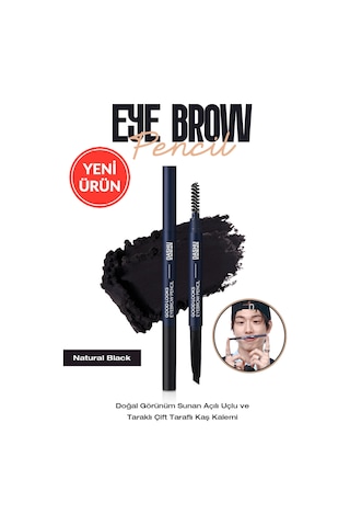 Dashu Mens Good Looks Eyebrow Black Natural Black