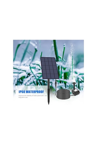 Pazly 4 Nozullu 2.5w Dıy Kuş Banyosu Dalgıç Güneş Enerjili Çeşme Pompası