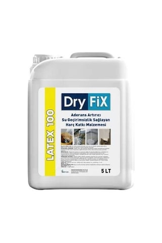 Dryfix Latex 100 Aderans Arttırıcı Su Geçirimsizlik Sağlayan Harç Katkı Malzemesi 20 Lt