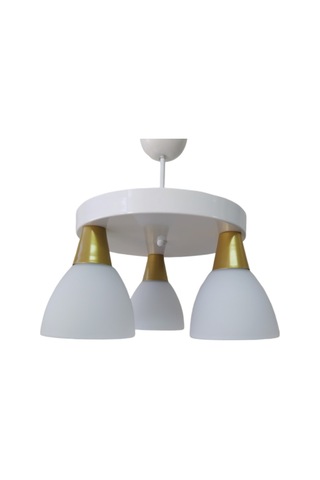 Mylights Beyaz Üçlü Spor Modern Avize