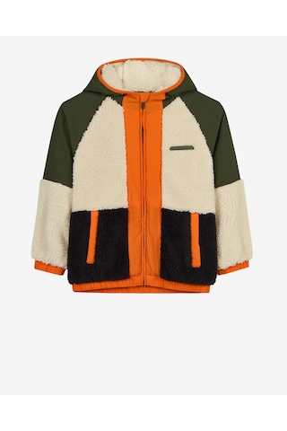 Skechers B Outdoor Fleece Full Zip Sherpa Büyük Erkek Çocuk Haki Mont Sk2620141-1629