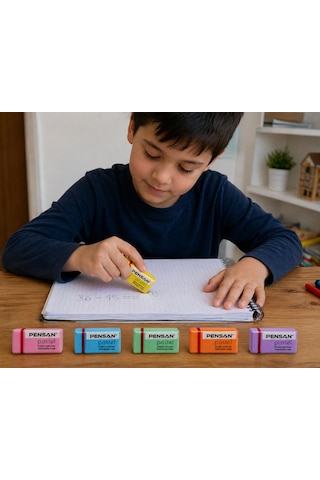 Pensan Pastel Renkli Silgi 12 Adet