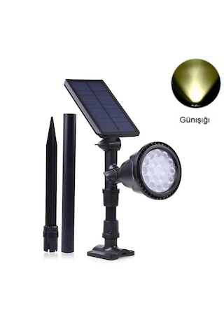 30 Watt Solar Çim Bahçe Armatürü / Çim Saplama Ağaç Aydınlatma Sarı Günışığı