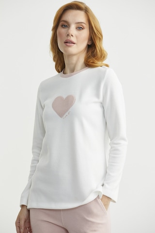 Kışlık Yumuşak Dokulu Fitilli Pijama Takım - Pembe Pembe