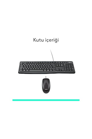 Logıtech Mk120 Q Tr Kablolu Set-siyah 920-002560 Optik