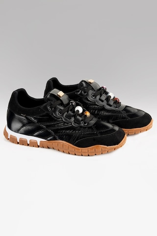 Tw Tonny White Newyork 034 Kadın Spor Aykı Su Geçirmez Ortopedik Taban Sneaker Günlük Yürüyüş Ayk Siyah