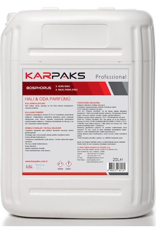 Karpaks Bosphorus Halı Ve Oda Parfümü 20 Kg Şampuan