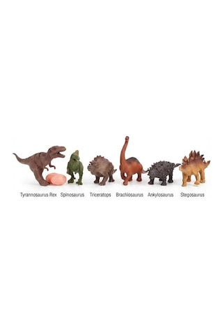 Dinozorlar Dünyası 6'lı Set Figür Oyuncak Ve Yumurta Seti - Eğitici Ve Eğlenceli Oyun Seti