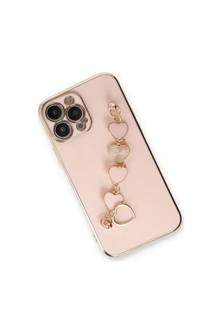 Apple iPhone Uyumlu Uyumlu 13 Pro Kılıf Esila Silikon - Pudra Renkli