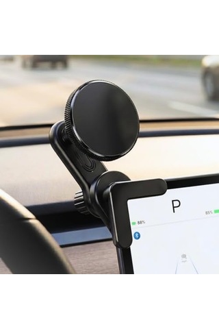 Magsafe Uyumlu Araç İçi Telefon Tutucu - Tesla Ve Tüm Araç Ekranı Arkası Montaj - 360 Dönebilen Katlanabilir G
