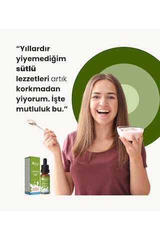 Bilaktaz Laktaz Enzimi Damlası Evde Laktozsuz Yoğurt, Kefir Ve Süt Yapmak İçin 25 Gr