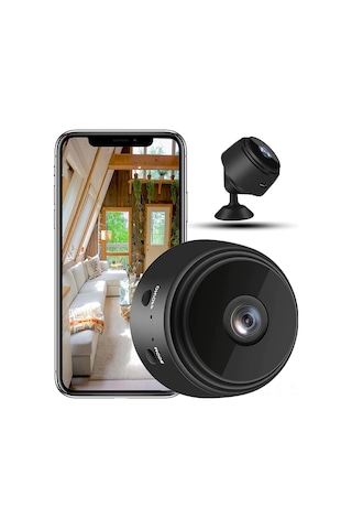 Maiyame Küçük Boyutlu 1080p Güvenlik Kamerası - Wifi İzleme, Geniş Açı, 2 Yönlü Ses, Şarj Edilebilir