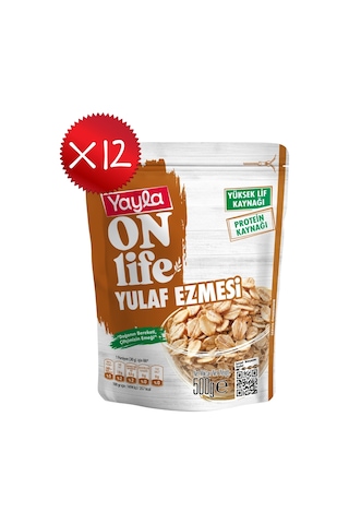 Yayla Onlife Yulaf Ezmesi 500 G X12