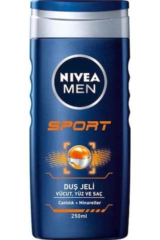 Nivea Men Sport Erkek Saç Yüz ve Vücut Yıkama Jeli 250 ML