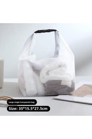 Reedark Büyük Kapasiteli Beyaz Seyahat Tuvaleti Çantası - Taşınabilir, Düğmeli, Kozmetik Ve Malzeme Saklama Çantası Toptan Diğer