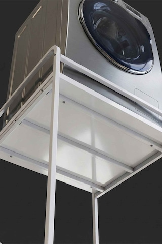 Gees Global Çamaşır Makinesi Rafı Metal Beyaz 66 Cm Gbzs
