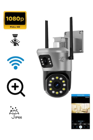 Atasoft 4 Mp Hd Ip Kamera Wifi Özellikli Hareket Takipli Gece Se