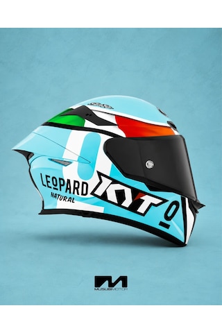 Kyt Tt-revo Kask Leopard Edıtıon Trıcolore Çok Renkli