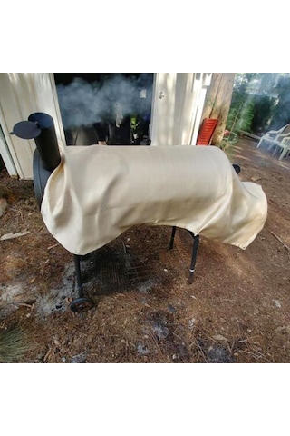 Leezsing Cam Fiber Isı Yalıtımlı Yangın Engel Matı 60x80cm - Mangal/soğan Altı Kullanıma Uygun, Alev, Leke Ve Yağlık Koruyucu Dış Mutfak Aksesuarı Haki