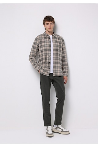 Colin's Colins Regular Fit Shirt Neck Ekoseli Erkek Bej Uzun Kol Gömlek Cl1076279 Q1.v1 Beı Bej