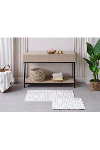 Doqu Banyo Paspası Lıva Krem-vizon 60x100 Diğer