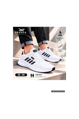 Branca Unisex Kadın Erkek Yarı Ortapedik Günlük Spor Sneaker Yürüyüş Outdoor Ayakkabı Beyaz - Siyah Branca Unisex Kadın Erkek Yarı Ortapedik Günlük Spor Sneaker Yürüyüş Outdoor Ayakkabı Beyaz - Siyah