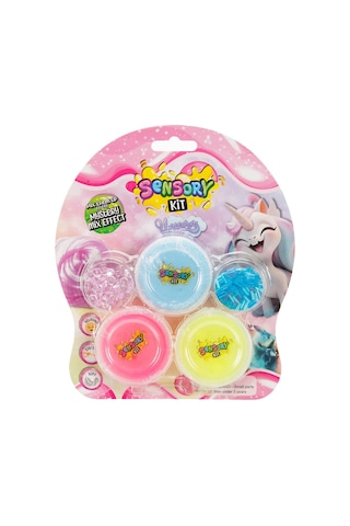 Mystery Mix Effect Unicorn Slime Seti - Sürpriz Karışımlı Eğlenceli Çocuk Oyun Hamuru Seti Çok Renkli