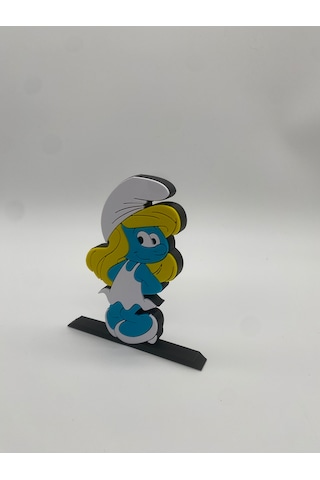 Şirine Masa Üstü Figürü, 3d Baskı, Mavi