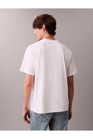 Calvin Klein Kısa Kollu 20s Calvin Matchbox Grafik Baskılı Erkek Beyaz T-shirt Lv04re802g-yaa Beyaz