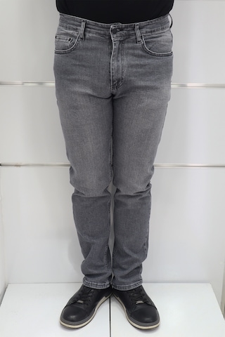 Denim Cartel Dmctekstil Erkek Normal Bel Dar Kesim Boru Paça Jean Pantolon Gri