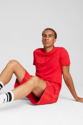 Puma Ferrari Race Big Shield T Kırmızı Erkek Kısa Kol T-Shirt 000000000101909179