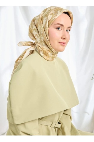 Silk Home Twill İpek Eşarp - 11542-12 Krem