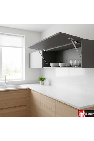 Imt Aksesuar 2 Adet Dolap Amortisörü Gazlı Piston Kapak Hidroliği 100n