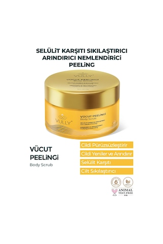 Vully Selülit Karşıtı Sıkılaştırıcı Arındırıcı ve Nemlendirici Mango Vücut Peelingi 250 ML