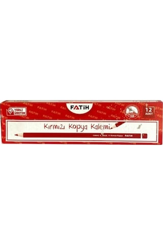 Fatih Kırmızı Kopya Kalem Lüx 25020 12'li