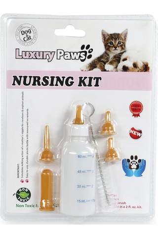 Luxury Paws Yavru Evcil Hayvan Biberon Seti 50 ML