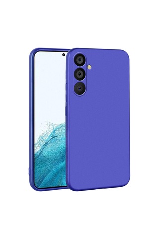 Zore Samsung Galaxy Uyumlu A54 Kılıf Omsy Premier Silikon Kapak - Saks Mavi