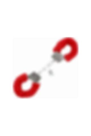 Zaga Oyun Fetısh Fantezi Kırmızı Peluşlu Metal Kelepçe