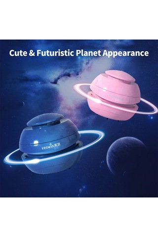 Geeroyoo Mini Taşınabilir Klavye Temizleyici - 360 Emişli, Şirin Gezegen Tasarımı