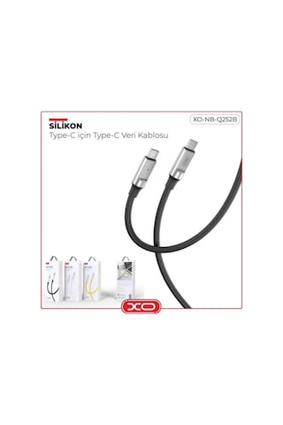 Xo Nb-q252b 60w Pd Fast Quick Hızlı Usb-c Type-c Android Apple iPhone İpad Macbook Uyumlu Veri & Şarj Kablosu