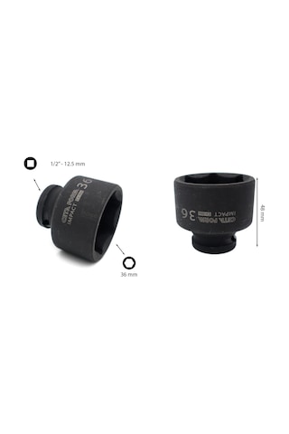 Ceta Form 36 mm 1/2” 6 Köşe Havalı Lokma Anahtar C62-H36