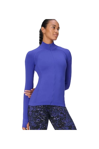 Sweaty Betty Sweaty Betty Athlete Seamless Workout Zip U Kadın Mavi Tank Top 5523 Mavi