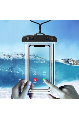 Bisiklete Takılan Su Ve Yağmur Gerirmez Telefon Kılıfı Universal 5545 Şeffaf