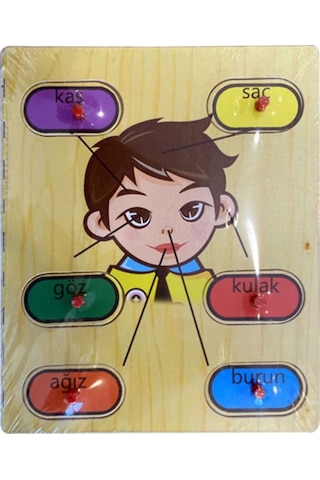 Can-Em Canem 8 Asorti Tutmalı Ahşap Puzzle