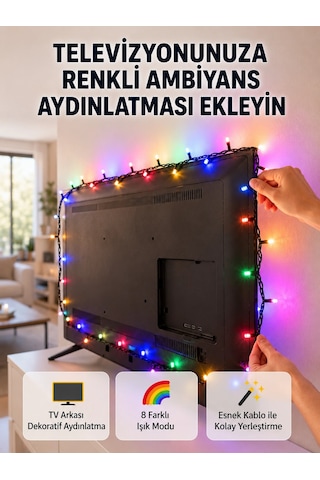 8 Modlu Led Işık Zinciri İç Mekan Dekoratif Aydınlatma Yeni Nesil Diğer
