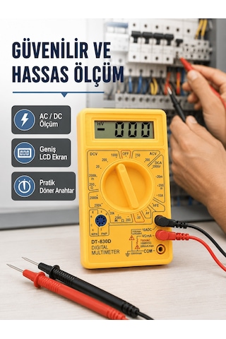 Lcd Ekranlı Dijital Ölçü Aleti Ev Ve Atölye Kullanımı Yeni Nesil Aklby-bsva58 Standart